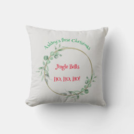 Almofada Primeiro Cushion de Natal. Personalizável.