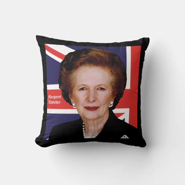 Almofada Primeiro-Ministro Margaret Thatcher - Veja Ambos O (Frente)