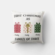 Primeiro Natal como Família de Três Presentes