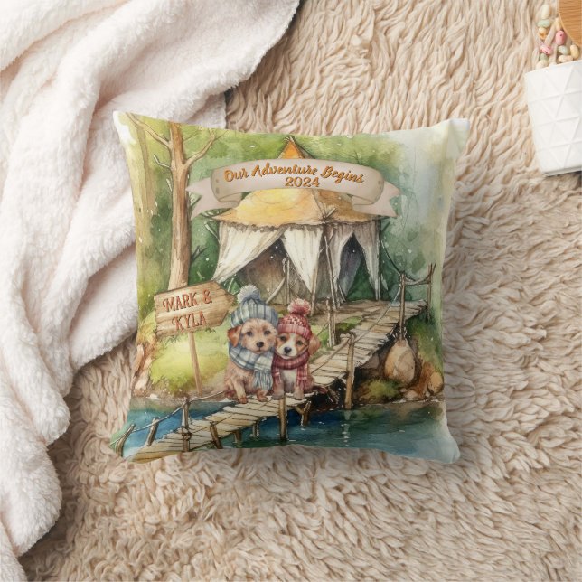 Almofada Primeiro Natal do Casal Adorno de Natal para Recém (Cobertor)