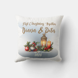 Almofada Primeiro Natal juntos - ornamento personalizável