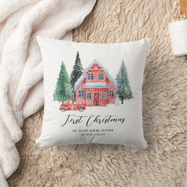 Almofada Primeiro Natal Personalizado Natal Nova Casa (Cobertor)