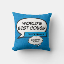 Primo Mais Divertido do Mundo em Cômico Azul Moder