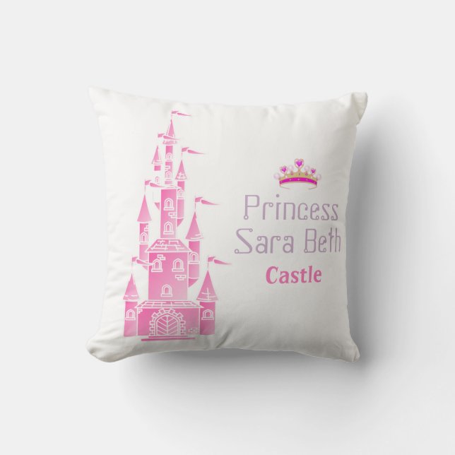Almofada Princesa Castle Personalize com Nome (Frente)