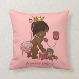Almofada Princesa Étnica Personalizada no Urso de Teddy Tel
