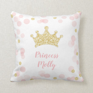 Almofada Princesa Rosa e Dourada Colírio