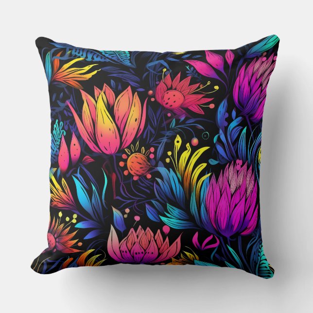 Almofada Prismatic Petalscape Botânico (Frente)