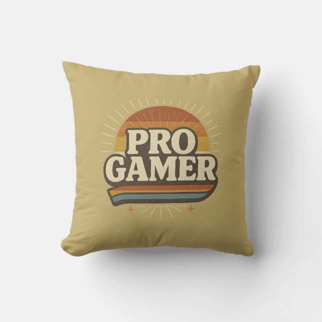 Almofada PRO GAMER — Crachá de solários vencidos (Frente)