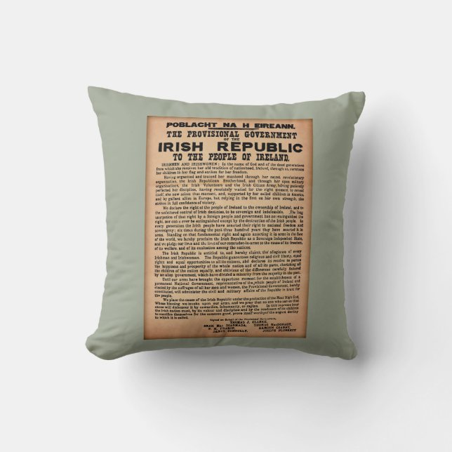 Almofada Proclamação 1916 do coxim de Ireland (Frente)