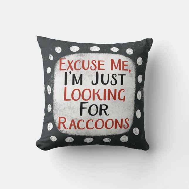 Almofada Procurando Travesseiro decorativo Raccoons (Frente)