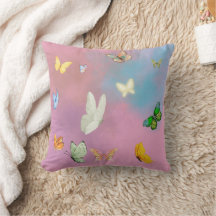 Product Merchandising: Pastel Butterfly Cushion/Pi