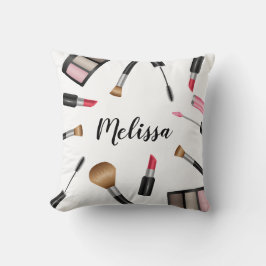 Almofada Produtos de maquiagem com nome personalizado