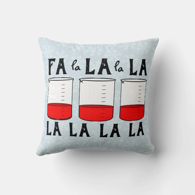 Almofada Professor de Ciência de Natal de Beaker para feliz (Verso)