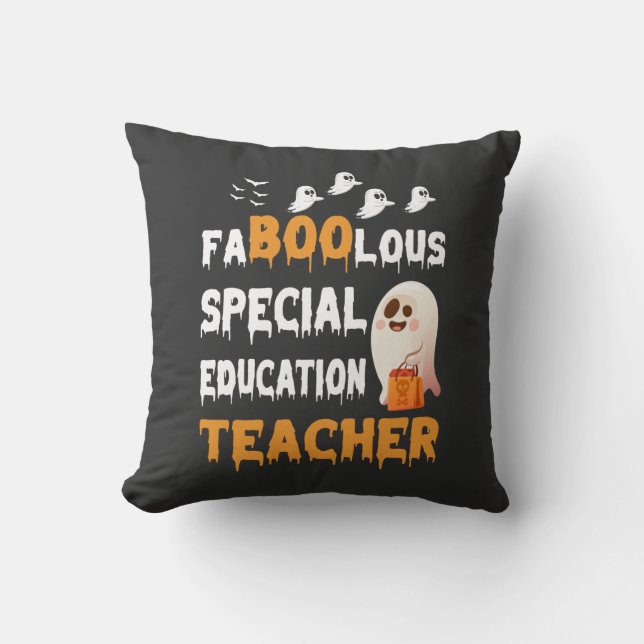 Almofada Professor de Educação Especial Faboolous-Halloween (Frente)