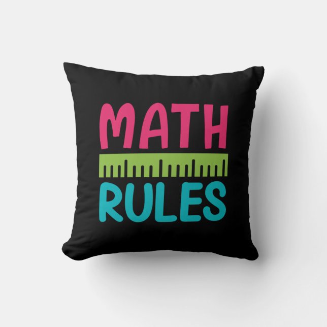 Almofada Professor de presentes | Normas matemáticas (Frente)