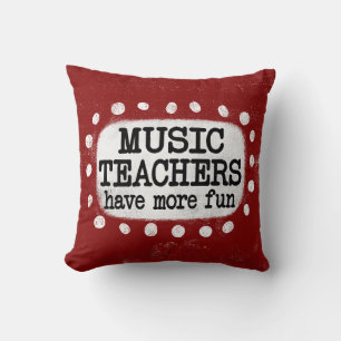 Almofada Professores De Música Têm Mais Travesseiro decorat