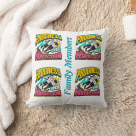 Almofada Progresso no Travesseiro de Perfeição - Motivação