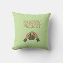 Projeto Passion Hand-Knit Graphic Pillow | Artesan