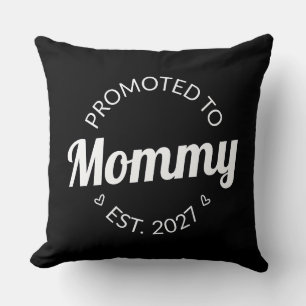 Almofada Promovida a Mamãe Est 2027 Anúncio de Nova Mamãe E