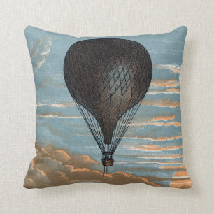 Almofada Propaganda francesa do balão de ar quente do