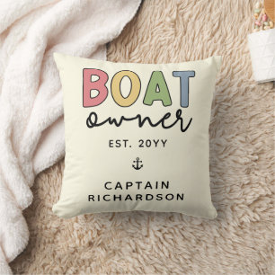 Almofada Proprietário de Barcos Personalizados estabeleceu
