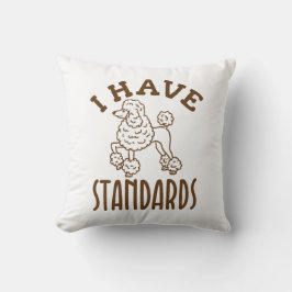 Almofada Proprietário De Poodle Eu Tenho Padrões