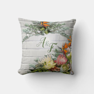 Almofada Protea - Presente De Casamento Da Flor De Estrelit