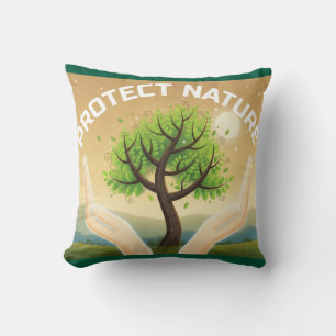 Almofada Proteção da Natureza - Árvore Mística de Design