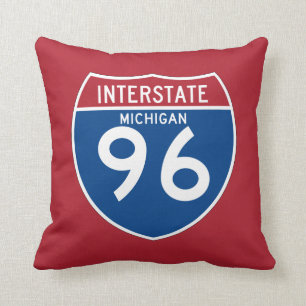 Almofada Protetor da estrada nacional de Michigan MI I-96 -