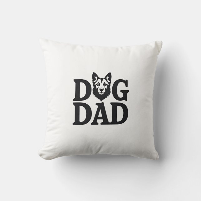 Almofada Proud Dog Dad Apparel & Accessories (Frente)