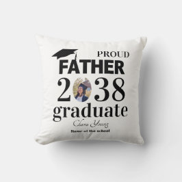 Almofada Proud Father personalized graduation