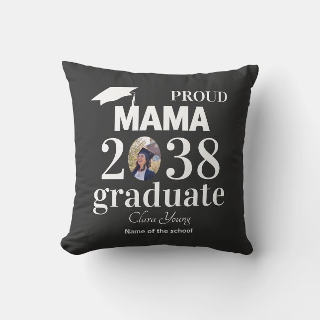 Almofada Proud mama personalized graduation (Frente)