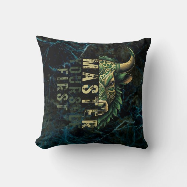 Almofada Próximo modo de pensar | Motivação | Mercado Bull (Frente)