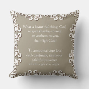 Almofada Psalm 92/ Dê aos Obrigados Travesseiro Decorativo 