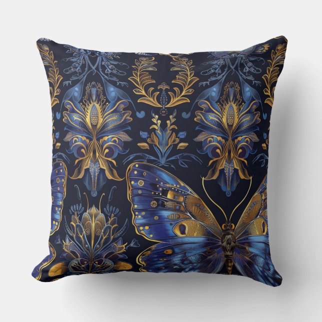 Almofada Psicodélica de tapeçaria Botânica (Frente)