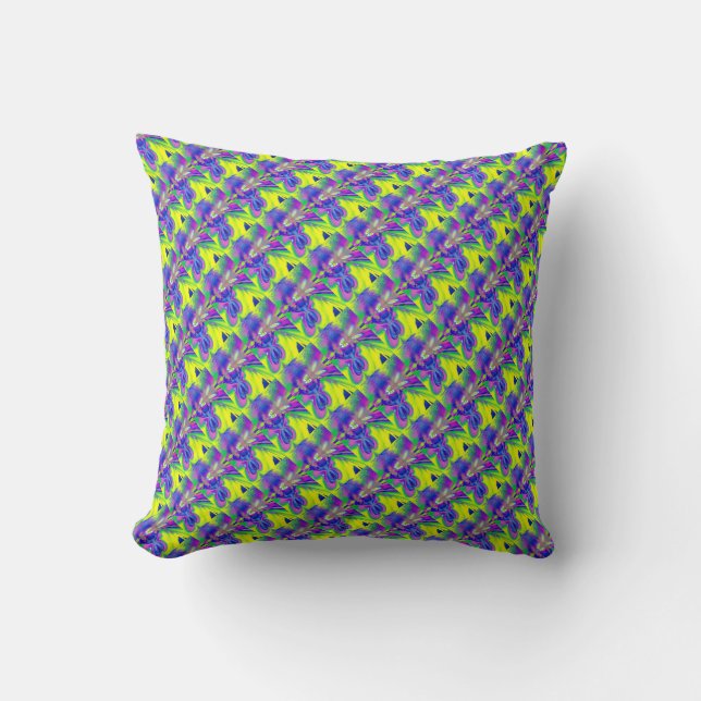 Almofada Psicodélica EleArt Abstrato Trip Pattern Cushion (Frente)