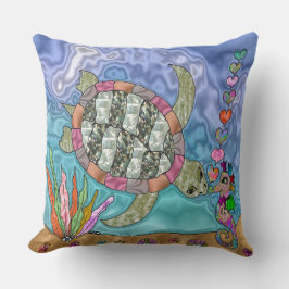 Almofada Psicodélico Tartaruga Marinha Kiss