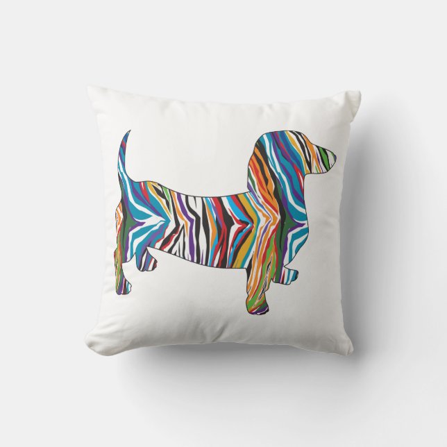 Almofada Psychedelic Dachshund (Frente)