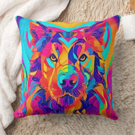 Almofada Psychedelic Wolf Majestade