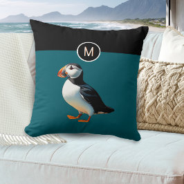 Almofada Puffin do Atlântico Ave Costeira Vida Selvagem Mon