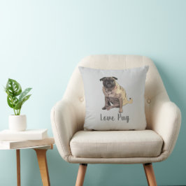 Almofada Pug Amor