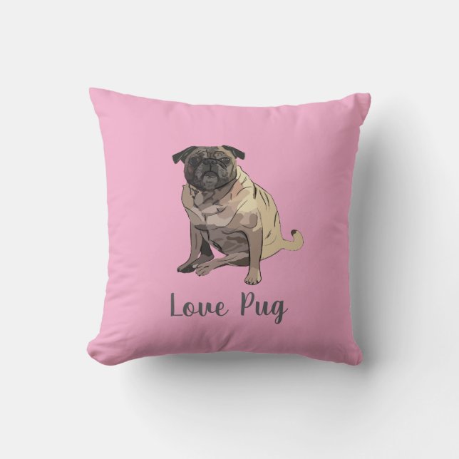 Almofada Pug Amor (Frente)
