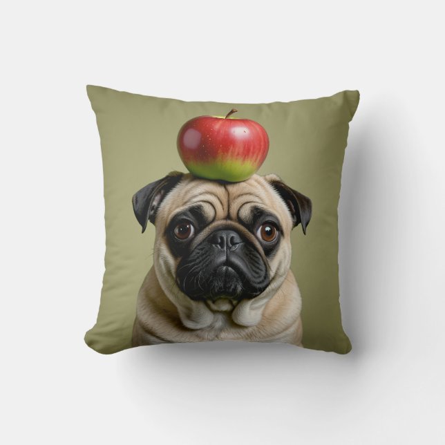 Almofada Pug Apple (Frente)