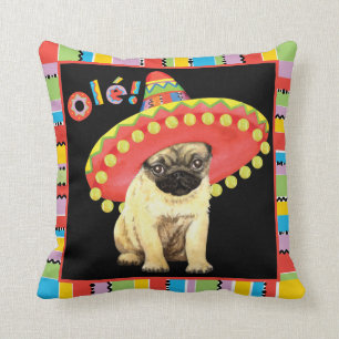 Almofada Pug da festa