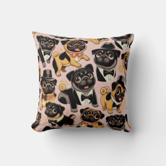 Almofada Pug de Cueca Sem Costura Retroativa