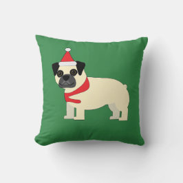 Almofada Pug de Natal