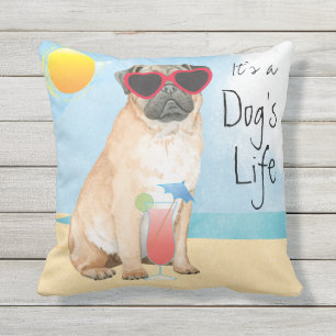 Almofada Pug de Verão
