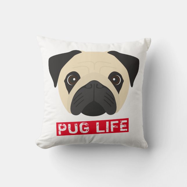 Almofada Pug Life (Frente)