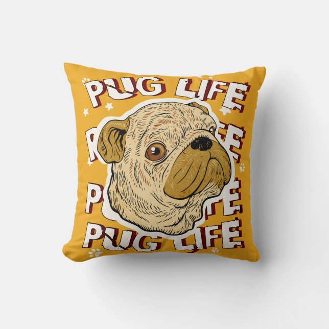 Almofada Pug Life Animal og (Frente)