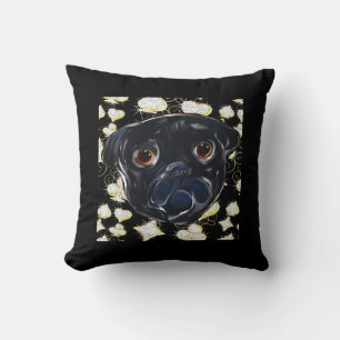Almofada Pug Preto